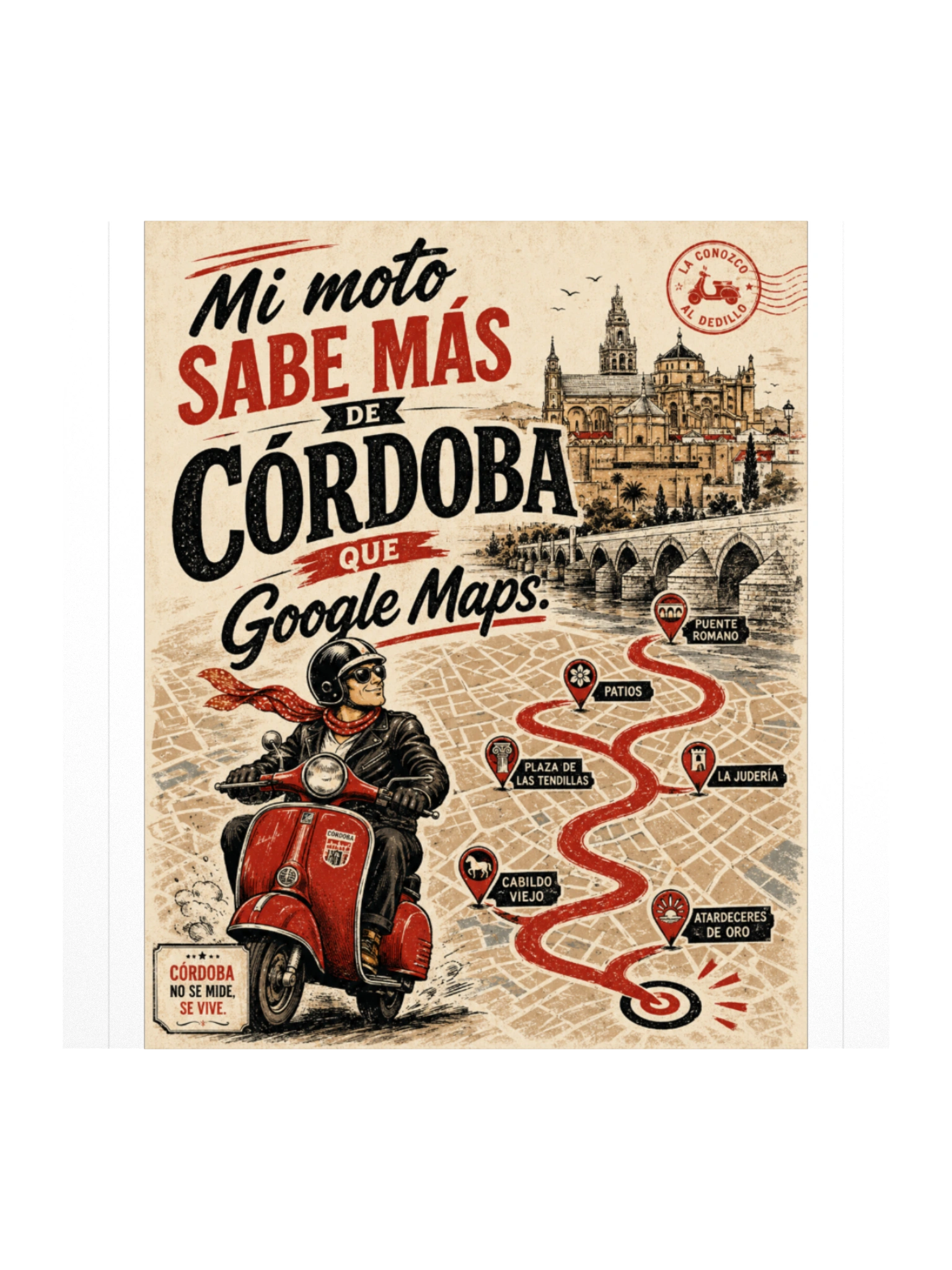 Mi moto sabe más de Córdoba que Google Maps
