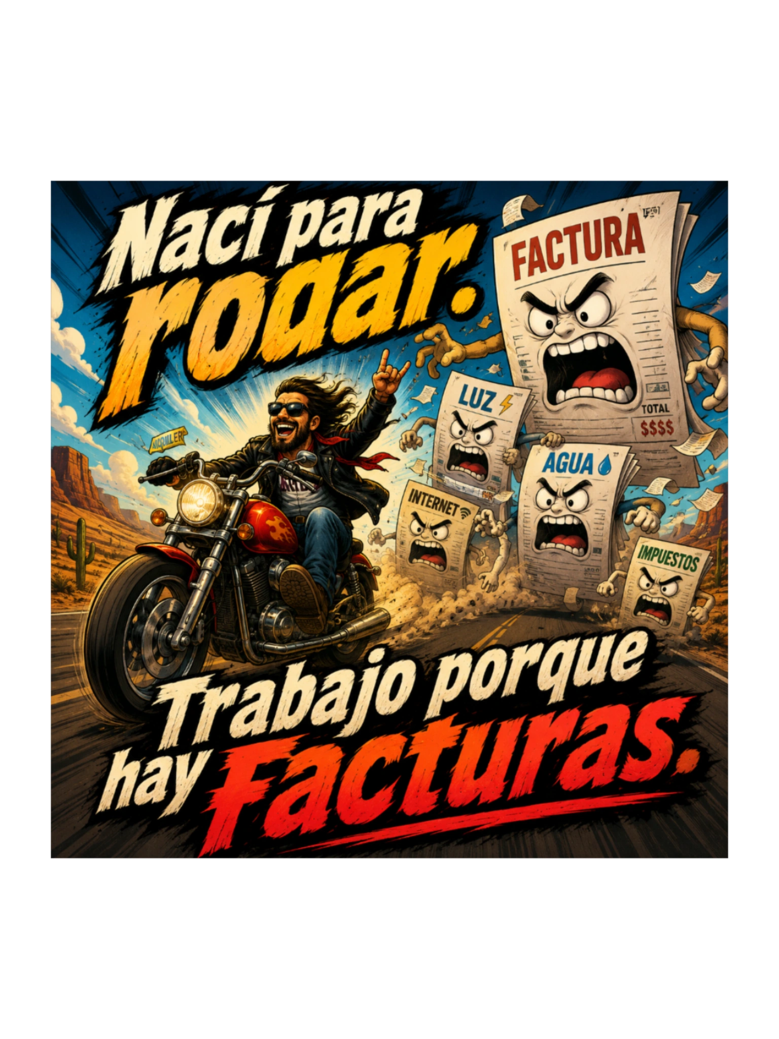 Nací para rodar, trabajo porque hay facturas