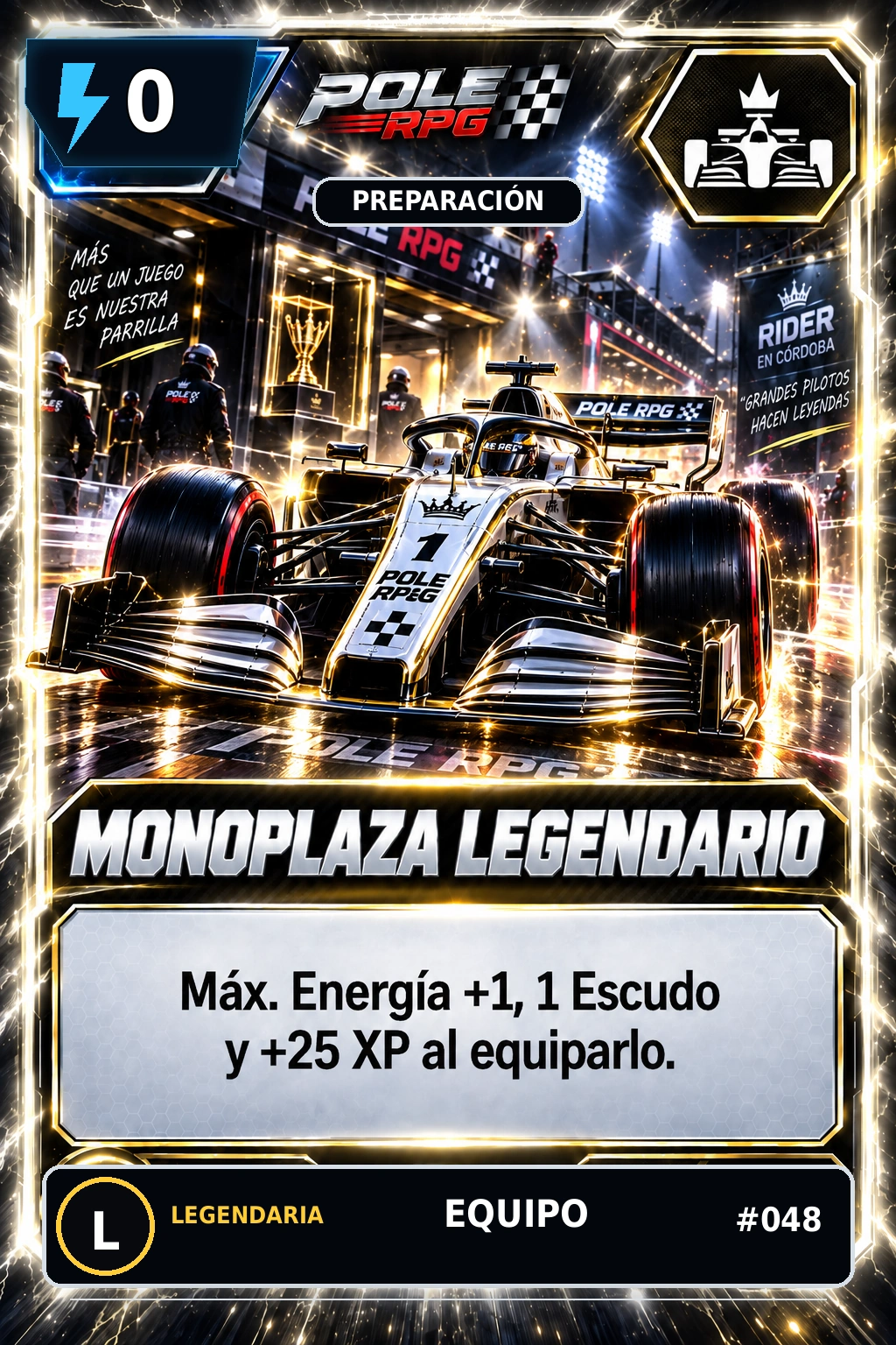 Monoplaza Legendario