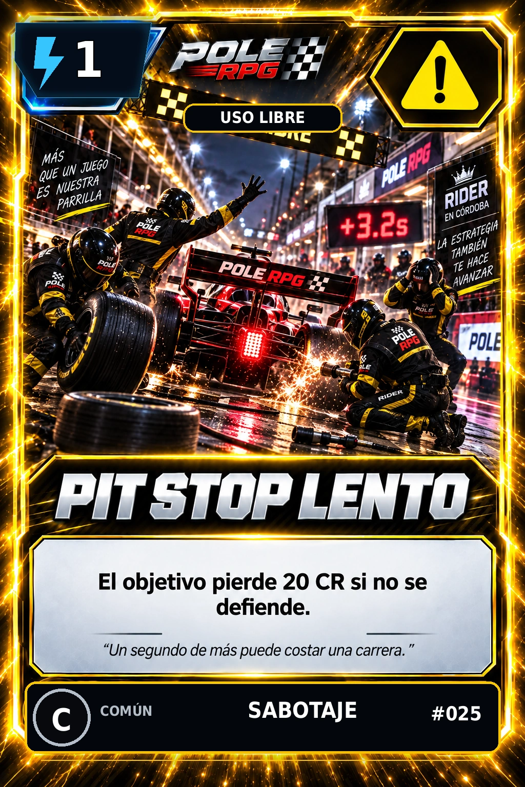 Pit Stop Lento